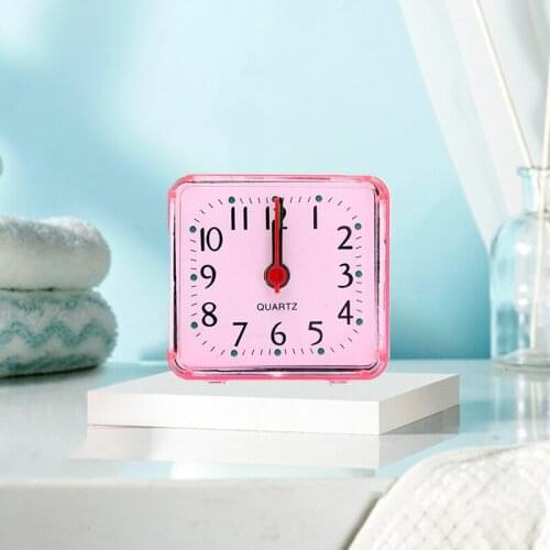 Home Square Alarm Clock Small Bed Multipurpose Cute Creative Stylish Bedroom Bedside Office Small Desk Clock Fashion Student