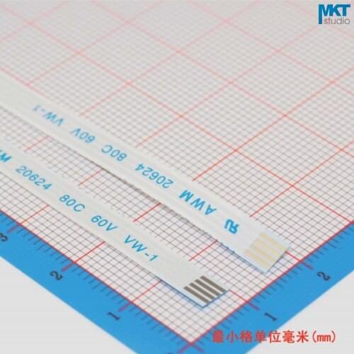 100Pcs 25/30/40cm Length A/B Type 4P 1.0mm Pitch FPC FFC Flexible Flat Cable Wire Same/Opposite Surface