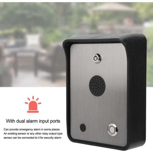 GSM-HELP Handfree Audio Intercom Alarm Emergency Calling Point Access Control Systerm