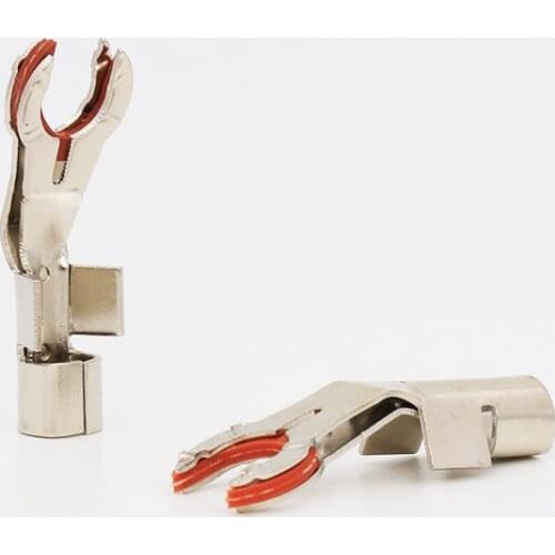Hi end audio VB419R audio Y spade plug with heatshrink for hi end audio audio 8TC and 12TC