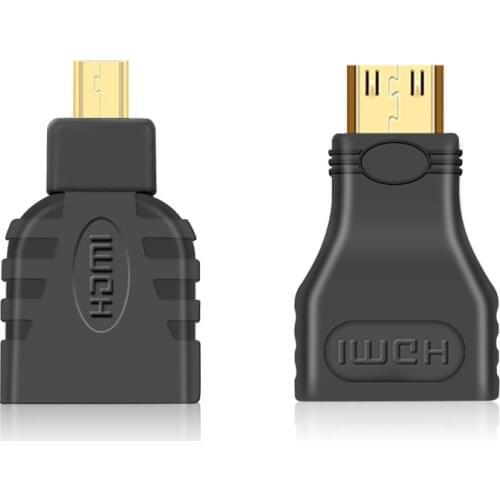 JTKE Gold-Plated 1080P Mini Extension Adapter Female To Male F-M HDMI-compatible to Micro Converter