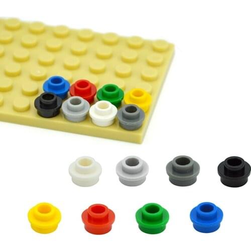 Building Blocks MOC Parts Plate Round 1x1 with Open Stud Compatible with 85861 28626 DIY Educational Technical Toys for Kids