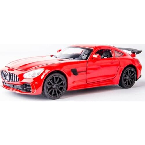 Amg-gt simulation alloy car car model 1:32 acousto-optic return force childrens toy sports car model red car