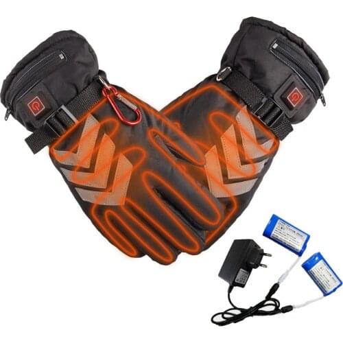 Glove Motorcycle Heating Reflective Duty Gloves Motorcycle Electric Car Heating Gloves Lithium Battery Powered Waterproof