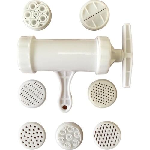 Manual Noodle Maker Press Pasta Maker Machine Crank Cutter Cookware With 5 Pressing Molds Making Spaghetti Kitchen Cooking Tools