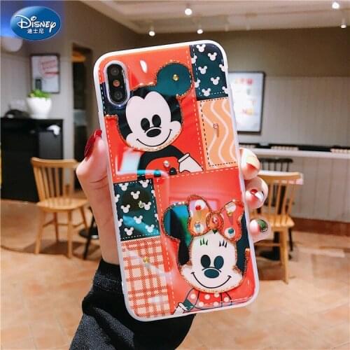 DISNEY 2021 Mickey Silicone Case for IPhone 11 Pro Xs Max FOR IPhone 12 Official Liquid Silicon 360 Full Cover zz0503-1