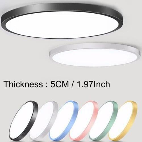 Changeable LED Slim Round Ceiling Lights 12W 16W 18W Surface Mount Ceiling Lamp For Kitchen Bedroom Livingroom Daily Lighting