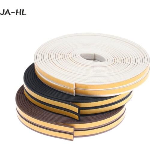 Type Door Weather Strip 10M Self Adhesive Rubber Seal Foam Tape Window Dustproof Soundproof Insulation Tools