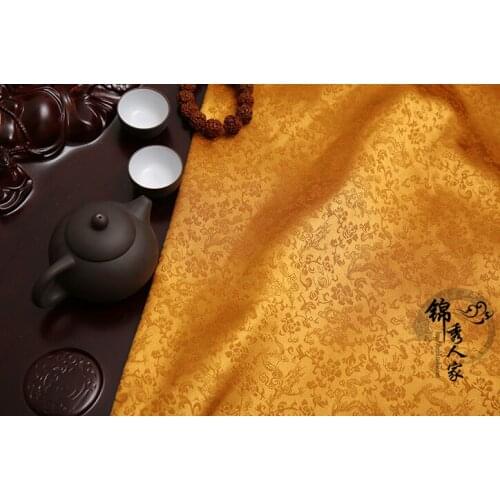 010 DIY Garment Sewing Supplies & Fabrics Longwen cloth antique jacquard silk satin super soft kungfu Han suit Tang suit