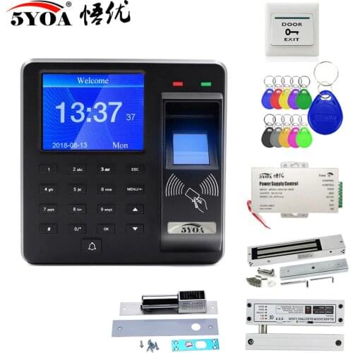 Fingerprint RFID Access Control System Smart Door Lock Kit Electronic Gate Opener Home Digital Set Electric Magnetic Biometric