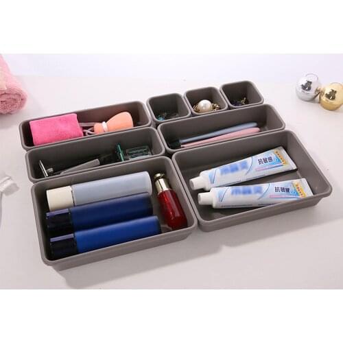 Drawer Cosmetic Stationery Layered Storage Box Home Office Kitchen Bathroom Wall Cabinet Desk Drawer Cabinet TablewareStorageBox