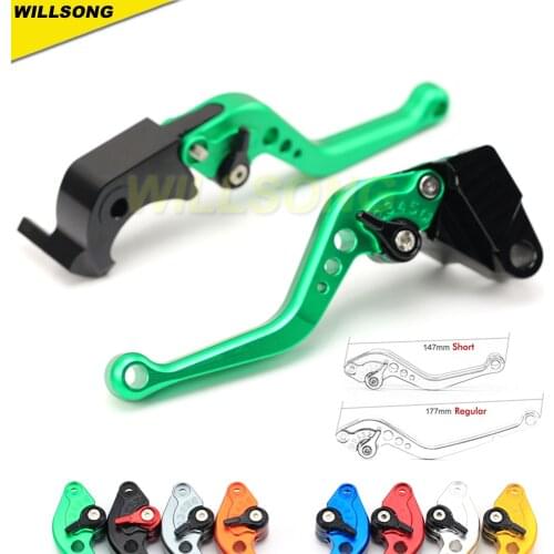 Regular/Short Adjustable Brake Clutch Levers For KAWASAKI ZX6R ZX6RR ZX9R ZX12R ZX10R NINJA Z1000 ZZR600 KLE1000 VERSYS Parts
