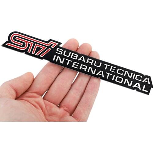 1Pcs 3D Metal Car Stickers STI Emblem Badge Decals Accessories For Subaru Legacy Impreza Forester Mpreza Tribeca XV BRZ WRX