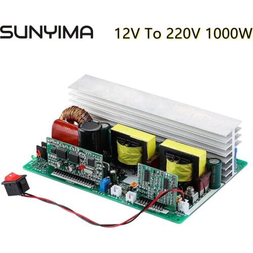 SUNYIMA 1Pc Inverter 12V To 220V 1000w Pure Sine Wave Invertor Car Circuit Board 145*91MM