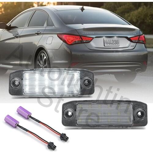 2Pcs Led License Number Plate Light Bulbs For Sonata YF 10MY 2010-up For Hyundai I45 2010-up Tail Lamp