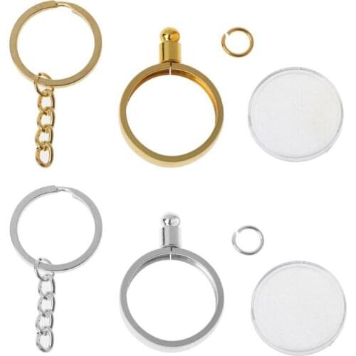27 mm/1.06 inch holder key ring medal or chip souvenir coin pendant multi-function key chain fashion jewelry decoration supplies