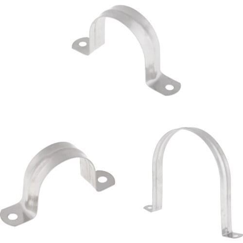 3pcs Stainless Steel 304 Saddle Clip Riding Clamp Pipe Downpipe 40/50/120mm