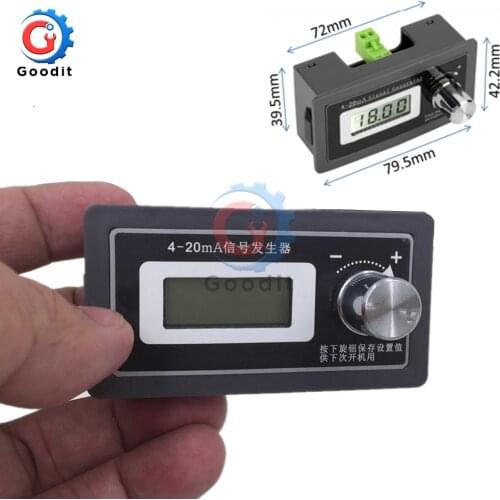 4-20mA LCD Digital Signal Generator DC Adjustable PLC Current Transmitter Tester Two Wire Output Dynamic Test Output 2 orders