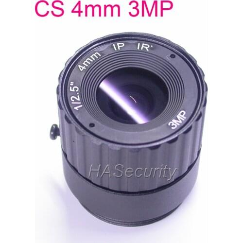 4mm CS mount 3.0MP F1.6 1/2.5" LENs for CCTV camera