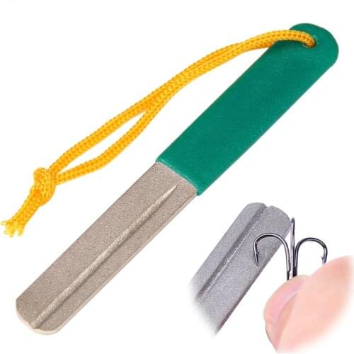 Diamond Fishing Hook Hone for Treble Hook Fishook Sharpening Fishing Tackle Box Sharpener Fish Accessory Tool