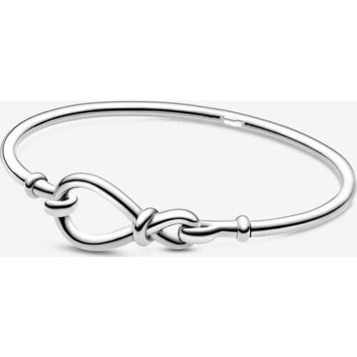 Infinity Knot Bangle Fit Original Pan 1:1 Moments Symbols Bangle Women jewelry