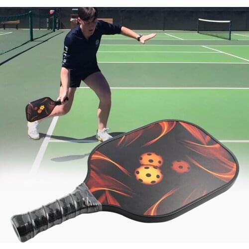 Bumlon Portable Carbon Fiber Pickleball Paddle Pickleball Racket Graphite Pickleball Racquet Honeycomb Composite Core RL61-0002