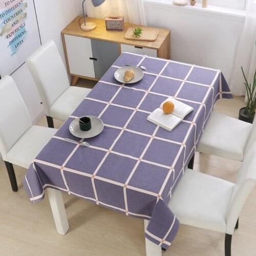 Decorative Table Cloth Rectangular Cotton Linen Tablecloths Waterproof Oilproof Dining Table Cover Tea Table Cloth Plant Flowers