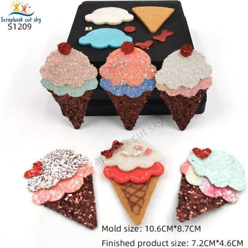 Ice Cream S1209 Muyu Wooden Mold Scrapbook Cutting Dies Suitable For Market General Machines
