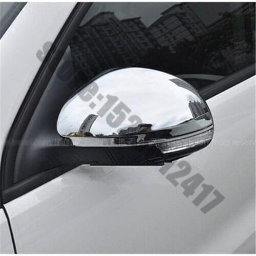 For Volkswagen Tiguan 2010-2017 ABS Chrome Side Door Rearview Mirrors Cover Trim Rearview mirror Decoration Car styling