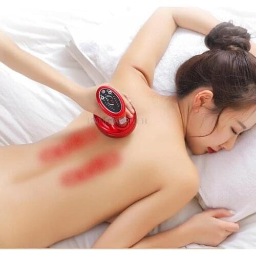 Electric Body Guasha Scraping Negative Pressure Cupping Machine Meridian Dredge Acupoint Suction Massage Magnetic Therapy Device