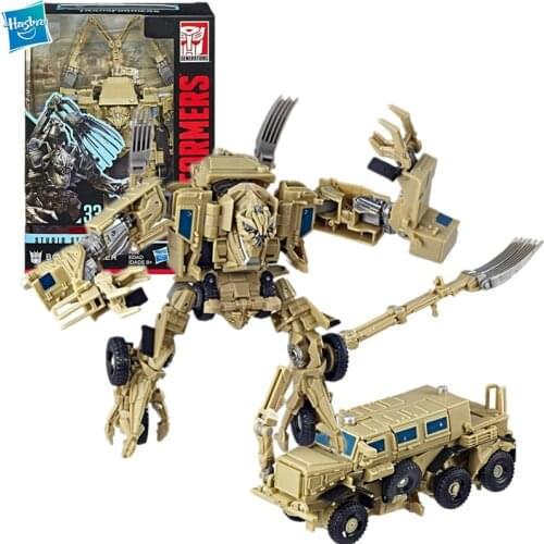 Original Hasbro Transformers Toys Voyager Class Movie Studio Series SS33 Bonecrusher Action Figures Model Toys for children