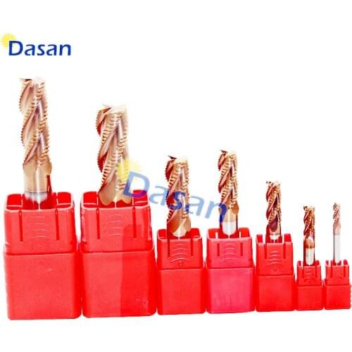 1pc Roughing End Mills 6mm 8mm 10mm 12mm HRC58 3Blade 4F Milling Cutter Solide Carbide Cutter CNC Lathe Tools for Metal
