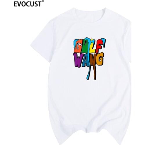 Golf Wang Harajuku Skate Hip Hop Tyler The Creator t-shirt Cotton Men T Shirt New Tee Tshirt Womens