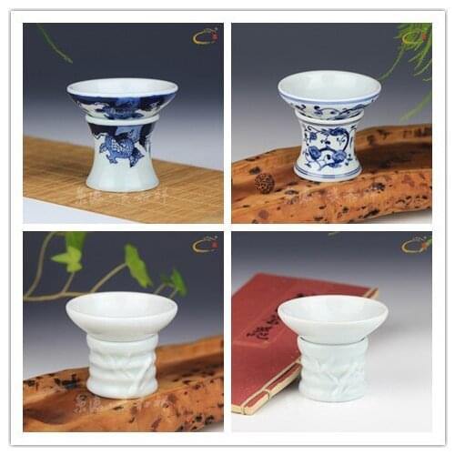 Gui Hexian hand-painted ceramic blue and white tea ceremony accessories, tea filter screen, tea filter, heat resistant t