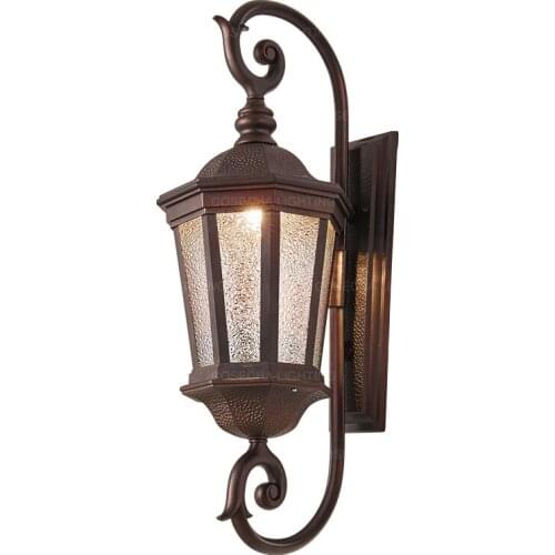 Exterior wall sconces for garden gate balcony outdoor wall light E27 waterproof wall lamp in front gate door villa aluminum lamp