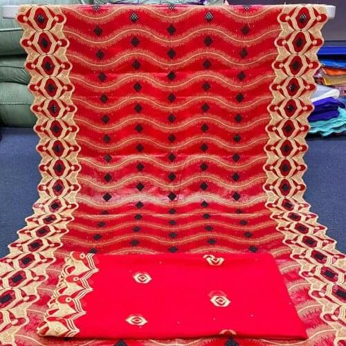 Latest cotton bazin riche fabric bazin brode lace fabric jacquard brocade fabric bazin riche 2021 nouveau high quality 7yards