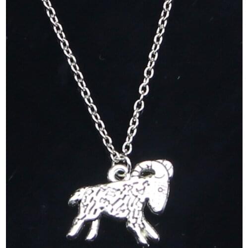 New Fashion Necklace 21x19mm goat sheep Pendants Short Long Women Men Colar Gift Jewelry Choker