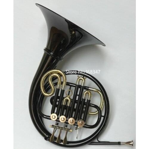 New Arrivel Singel French Horn Bb Black Detachable bell New musical instruments Wiht Case Free Shipping