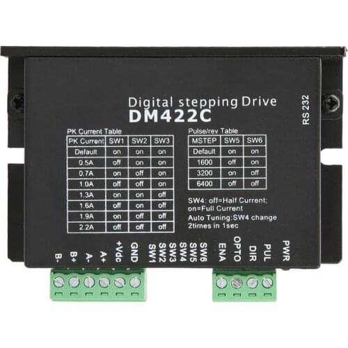NEW LeadShine DM422C 2 Phase Stepper Motor Driver CNC Digital Stepper Motor Driver 24-40VDC out 2.2A