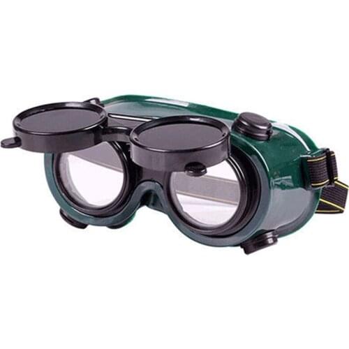 Goggles, Double Lens, Electric Welder, Professional Glasses, Anti-Glare, Splash, Smoke Artifact, Electrician