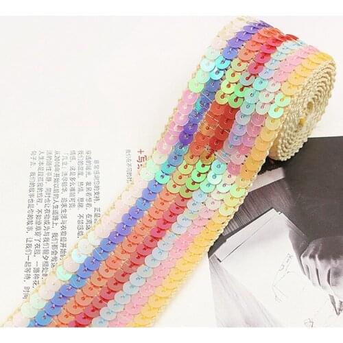 Sequined Ribbon Ethnic Embroidered Lace Trim Sew Accessories Embroidery Lace Trim Crocheted Lace Ribbon