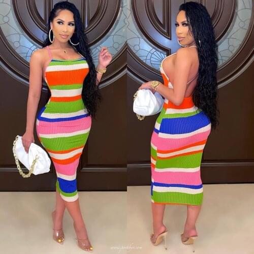 RMSFE Summer Striped Dresses