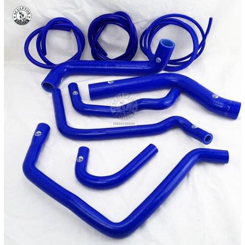Silicone Radiator Hose + Vacuum Hose Kit For Alfa Romeo 156 2.0 (9pcs) RED/BLUE/BLACK