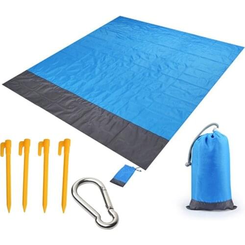 2M*2M Waterproof Picnic Mat Portable Pocket Outdoor Bump Pad Beach Blanket Camping Ground Mat Mattress Sleeping Pad