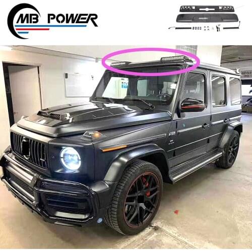 High quality!!!G class W464 2019-2020y Roof Spoiler with lights for W464 G63 G500 G350D Carbon fiber material roof spoiler
