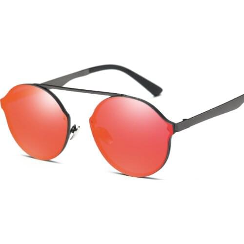 Metal Women Sunglasses Fashion Glasses Colorful Revo