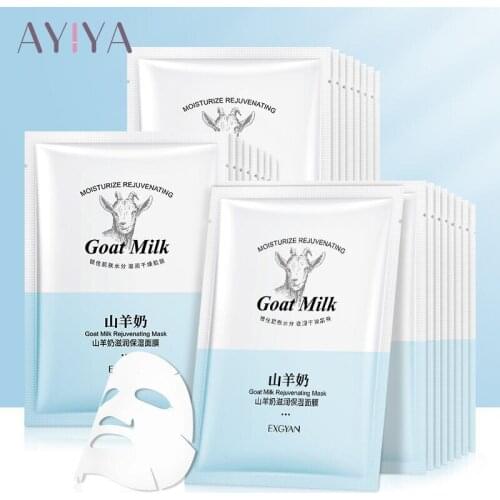 1/3Pcs Goat Milk Moisturizing Mask Soothing Nourishing and Hydrating Facial Mask Skin Care Cosmetics