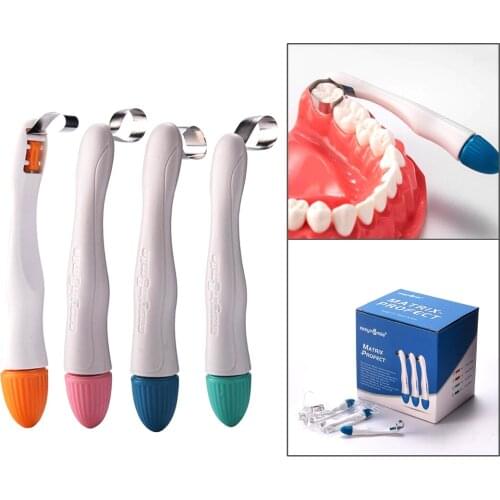 50PCS Dental Sectional Profect Matrix Bands Hold Adjust Pre Formed 4.5/6.0MM Ring System Tool for Teeth Filling Dental Materials