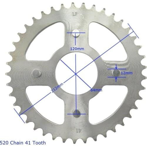 520 Chain 41T Motorcycle Raer Sprocket For Honda AX 1 AX-1 AX1