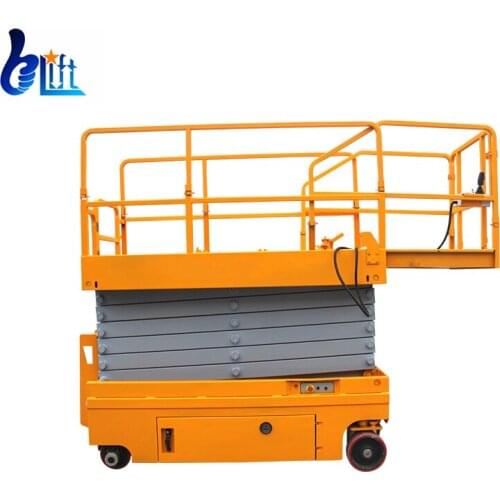 6-8m Load 300kg Mobile Electric Self Driven Table Lift Lifting Machine For Construction